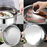 Zu sehen ist AZ Produktbild 4 zu folgenden Produkt: AllRight 5 Etagen Dampfkocher Mantovarka Gardampfkochtopf Set