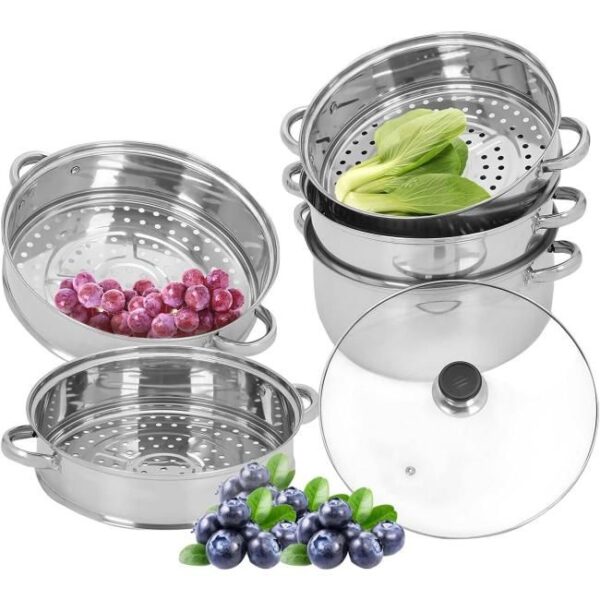 AllRight 5 Etagen Dampfkocher Mantovarka Gardampfkochtopf Set Bild 5 Zu sehen ist AZ Produktbild 5 zu folgenden Produkt: AllRight 5 Etagen Dampfkocher Mantovarka Gardampfkochtopf Set