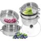 AllRight 5 Etagen Dampfkocher Mantovarka Gardampfkochtopf Set Bild 5 Zu sehen ist AZ Produktbild 5 zu folgenden Produkt: AllRight 5 Etagen Dampfkocher Mantovarka Gardampfkochtopf Set
