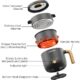 Audecook Elektrische Hot Pot und Dampfgarer Bild 2 Zu sehen ist AZ Produktbild 2 zu folgenden Produkt: Audecook Elektrische Hot Pot und Dampfgarer