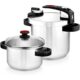 BRA Tekna Schnellkochtopf-Set Bild 1 Zu sehen ist AZ Produktbild 1 zu folgenden Produkt: BRA Tekna Schnellkochtopf-Set