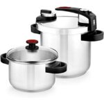 Zu sehen ist AZ Produktbild 1 zu folgenden Produkt: BRA Tekna Schnellkochtopf-Set