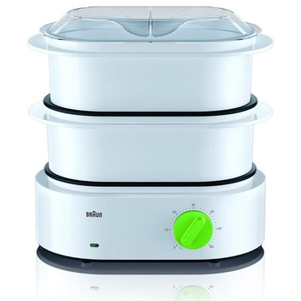 Zu sehen ist AZ Produktbild 1 zu folgenden Produkt: Braun Household Tribute Collection FS 3000 Dampfgarer