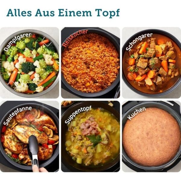 Zu sehen ist AZ Produktbild 2 zu folgenden Produkt: COSORI Reiskocher, Multikocher mit 17 Programme