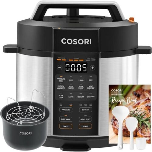 COSORI Schnellkochtopf, 9-in-1, Multikocher mit 14 Funktionen Bild 1 Zu sehen ist AZ Produktbild 1 zu folgenden Produkt: COSORI 9in1 Schnellkochtopf, Multikocher mit 14 Funktionen