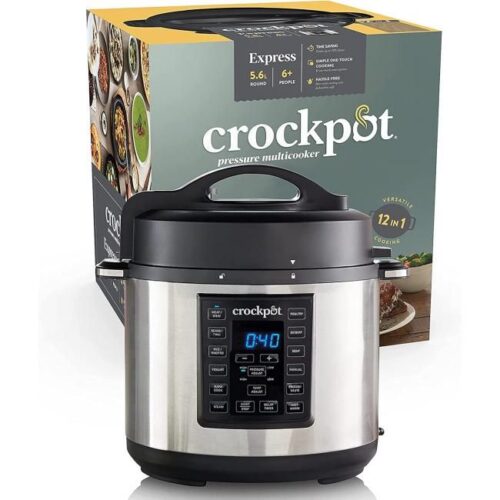 Zu sehen ist AZ Produktbild 1 zu folgenden Produkt: Crockpot Express Kocher | programmierbarer 12-in-1-Multikocher