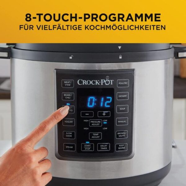 Crockpot Express Kocher | programmierbarer 12-in-1-Multikocher Bild 3 Zu sehen ist AZ Produktbild 3 zu folgenden Produkt: Crockpot Express Kocher | programmierbarer 12-in-1-Multikocher