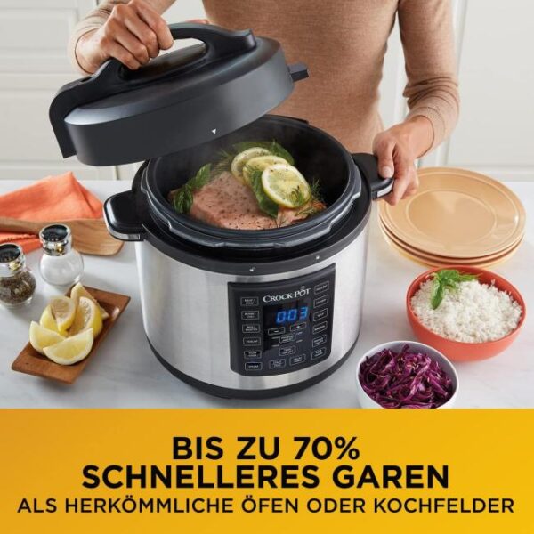 Crockpot Express Kocher | programmierbarer 12-in-1-Multikocher Bild 4 Zu sehen ist AZ Produktbild 4 zu folgenden Produkt: Crockpot Express Kocher | programmierbarer 12-in-1-Multikocher