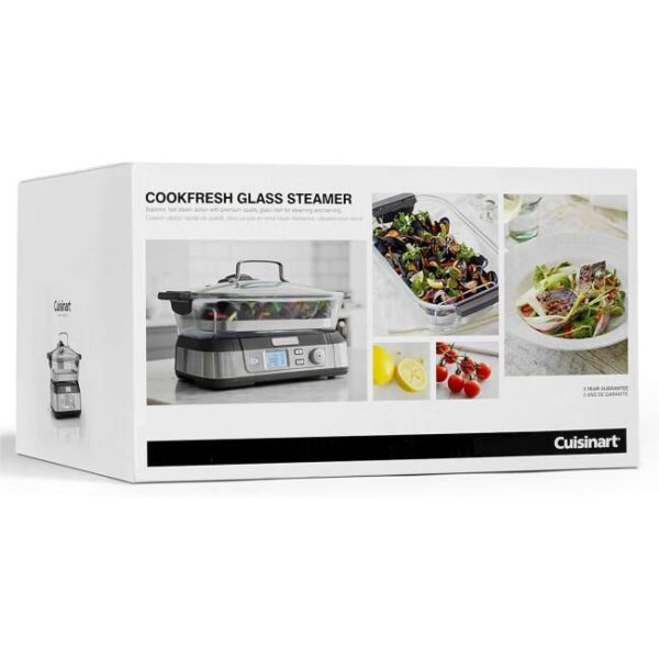 Cuisinart Dampfgarer, elektrischer Dampfgarer aus Glas Bild 3 Zu sehen ist AZ Produktbild 3 zu folgenden Produkt: Cuisinart Dampfgarer, elektrischer Dampfgarer aus Glas