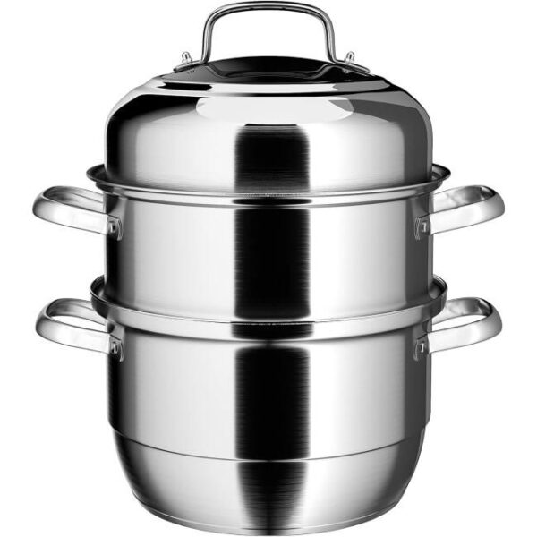 Dampfgarer Topf Induktion VENTION, Dampfkocher 28 cm, Dampftopf Groß Bild 1 Zu sehen ist AZ Produktbild 1 zu folgenden Produkt: Dampfgarer Topf Induktion VENTION, Dampfkocher 28 cm, Dampftopf Groß