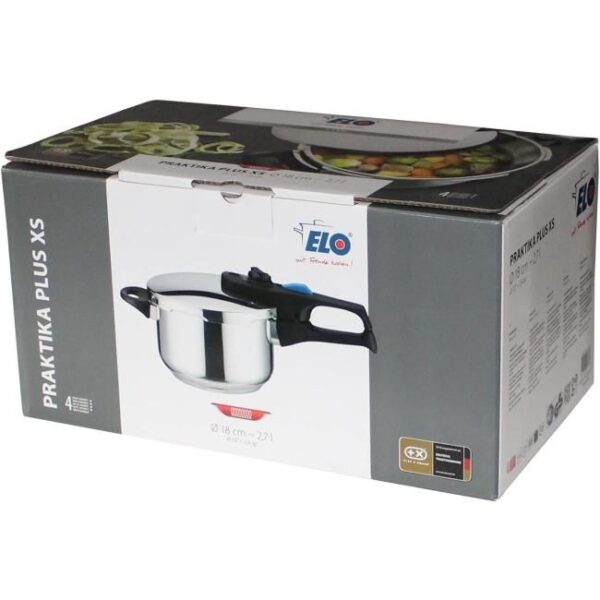 ELO 99388 Schnellkochtopf Praktika XS Bild 2 Zu sehen ist AZ Produktbild 2 zu folgenden Produkt: ELO 99388 Schnellkochtopf Praktika XS