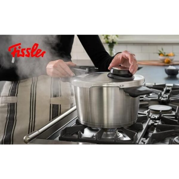 Fissler Vitavit Premium / Schnellkochtopf (6 L, Ø 22 cm) Edelstahl-Dampfkochtopf,4-Garstufen, inkl. Einsatz - Induktion Bild 2 Zu sehen ist AZ Produktbild 2 zu folgenden Produkt: Fissler Vitavit Premium / Schnellkochtopf (6 L, Ø 22 cm) Edelstahl-Dampfkochtopf,4-Garstufen, inkl. Einsatz - Induktion