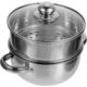 Zu sehen ist AZ Produktbild 3 zu folgenden Produkt: Hemoton Dampfkocher Stapelbar Dampfkochtopf Dampfgarerpfanne Suppentopf mit Glasdeckel