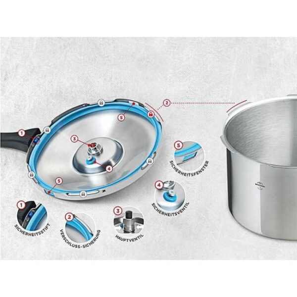 KUHN RIKON Schnellkochtopf/Dampfkochtopf DUROMATIC® Hotel Bild 3 Zu sehen ist AZ Produktbild 3 zu folgenden Produkt: KUHN RIKON Schnellkochtopf/Dampfkochtopf DUROMATIC® Hotel