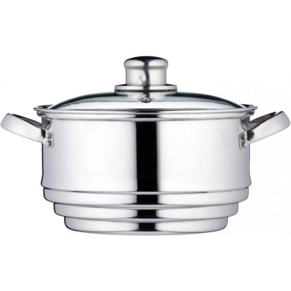Zu sehen ist AZ Produktbild 1 zu folgenden Produkt: KitchenCraft Universaleinsatz Dampfgarer mit Deckel