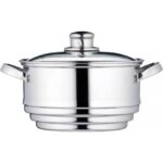 Zu sehen ist AZ Produktbild 1 zu folgenden Produkt: KitchenCraft Universaleinsatz Dampfgarer mit Deckel