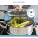 Zu sehen ist AZ Produktbild 3 zu folgenden Produkt: KitchenCraft Universaleinsatz Dampfgarer mit Deckel