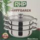 RHP Dampfgarer Dampf Kochtopf 28cm Mantykocher Dampfkocher Gemüse-/ Kartoffeldämpfer Edelstahl mit Glasdeckel spülmaschinengeeignet Bild 4 Zu sehen ist AZ Produktbild 4 zu folgenden Produkt: RHP Dampfgarer Dampf Kochtopf 28cm Mantykocher Dampfkocher Gemüse-/ Kartoffeldämpfer Edelstahl mit Glasdeckel spülmaschinengeeignet