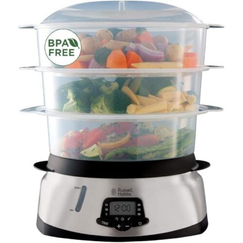 Zu sehen ist AZ Produktbild 1 zu folgenden Produkt: Russell Hobbs Dampfgarer [groß] 10,5l