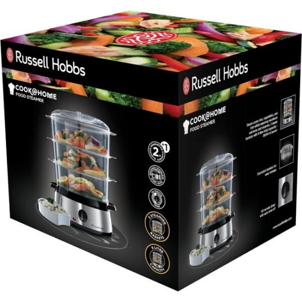 Zu sehen ist AZ Produktbild 3 zu folgenden Produkt: Russell Hobbs Dampfgarer [normale Größe] 9,0l