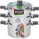 Russell Hobbs RH01170EU Excellence 3-teilig stapelbar Dampfgarer - 18cm-Dampfgarer-Set Bild 4 Zu sehen ist AZ Produktbild 4 zu folgenden Produkt: Russell Hobbs RH01170EU Excellence 3-teilig stapelbar Dampfgarer - 18cm-Dampfgarer-Set