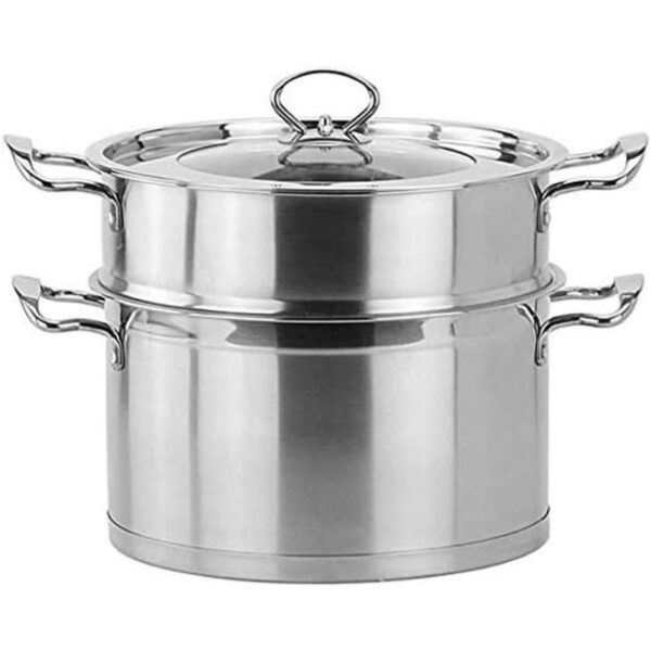 SaifFe Edelstahl-Dampfgarer, Pfannen-Set, Doppellagiges Koch-Dampfgarer-Topf, Induktionskochfeld, Gas-Kochgeschirr, Topf-Dampfgarer-Set Bild 1 Zu sehen ist AZ Produktbild 1 zu folgenden Produkt: SaifFe Edelstahl-Dampfgarer, Pfannen-Set, Doppellagiges Koch-Dampfgarer-Topf, Induktionskochfeld, Gas-Kochgeschirr, Topf-Dampfgarer-Set