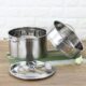 SaifFe Edelstahl-Dampfgarer, Pfannen-Set, Doppellagiges Koch-Dampfgarer-Topf, Induktionskochfeld, Gas-Kochgeschirr, Topf-Dampfgarer-Set Bild 2 Zu sehen ist AZ Produktbild 2 zu folgenden Produkt: SaifFe Edelstahl-Dampfgarer, Pfannen-Set, Doppellagiges Koch-Dampfgarer-Topf, Induktionskochfeld, Gas-Kochgeschirr, Topf-Dampfgarer-Set