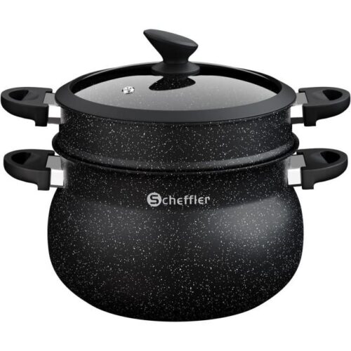 Zu sehen ist AZ Produktbild 1 zu folgenden Produkt: Scheffler Dämpfer Ø 20 cm, Kochtopf aus Aluminium, 4.3L