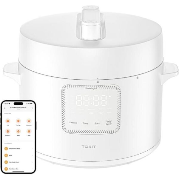 Zu sehen ist AZ Produktbild 1 zu folgenden Produkt: TOKIT Multikocher Druckkochtopf 5L