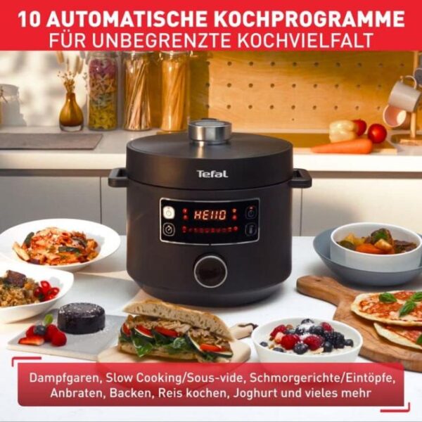 Tefal CY7548 Turbo Cuisine Multikocher Bild 5 Zu sehen ist AZ Produktbild 5 zu folgenden Produkt: Tefal CY7548 Turbo Cuisine Multikocher