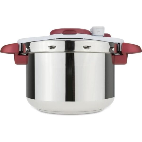 Zu sehen ist AZ Produktbild 2 zu folgenden Produkt: Tefal P46207 | Clipso Minut' Perfect Schnellkochtopf | mit Garbkorb und Timer | 6Liter | edelstahl