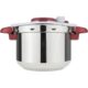 Zu sehen ist AZ Produktbild 2 zu folgenden Produkt: Tefal P46207 | Clipso Minut' Perfect Schnellkochtopf | mit Garbkorb und Timer | 6Liter | edelstahl