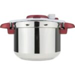 Zu sehen ist AZ Produktbild 2 zu folgenden Produkt: Tefal P46207 | Clipso Minut' Perfect Schnellkochtopf | mit Garbkorb und Timer | 6Liter | edelstahl