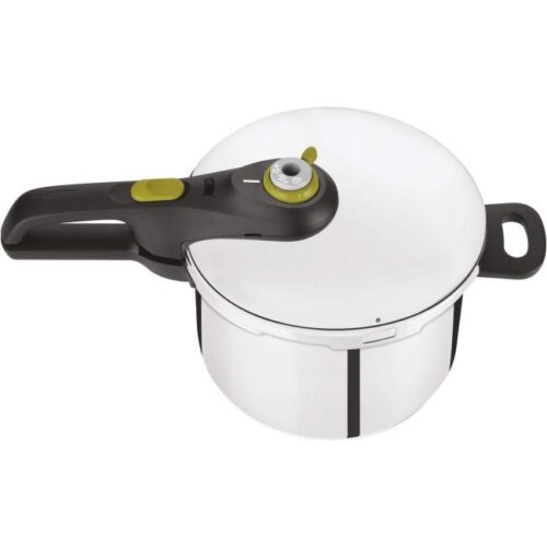 Zu sehen ist AZ Produktbild 1 zu folgenden Produkt: Tefal P2530737 Secure 5 Neo Schnellkochtopf | 6 L |Edelstahl, 2-Stufen-Garregler