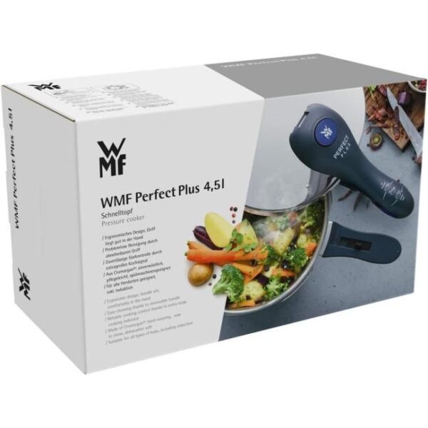 Zu sehen ist AZ Produktbild 2 zu folgenden Produkt: WMF Perfect Plus Schnellkochtopf Induktion 4,5l