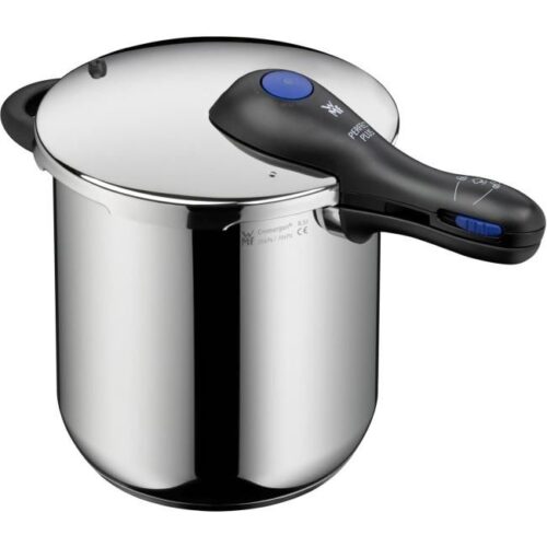 WMF Perfect Plus Schnellkochtopf Induktion 8,5l, Dampfkochtopf mit Flammschutz, großes Kochsignal, 2 Kochstufen, abnehmbarer Deckelgriff, Einhand-Kochstufenregler, Cromargan Edelstahl poliert Bild 1 Zu sehen ist AZ Produktbild 1 zu folgenden Produkt: WMF Perfect Plus Schnellkochtopf Induktion 8,5l, Dampfkochtopf mit Flammschutz, großes Kochsignal, 2 Kochstufen, abnehmbarer Deckelgriff, Einhand-Kochstufenregler, Cromargan Edelstahl poliert