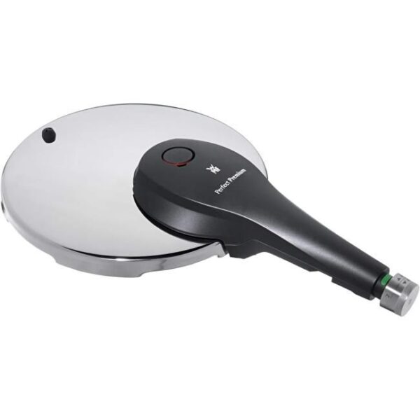 WMF Perfect Premium Schnellkochtopf Induktion 6,5l, Dampfkochtopf 22 cm, Cromargan Edelstahl poliert, 2 Kochstufen, All-In-One-Drehknopf Bild 2 Zu sehen ist AZ Produktbild 2 zu folgenden Produkt: WMF Perfect Premium Schnellkochtopf Induktion 6,5l, Dampfkochtopf 22 cm, Cromargan Edelstahl poliert, 2 Kochstufen, All-In-One-Drehknopf