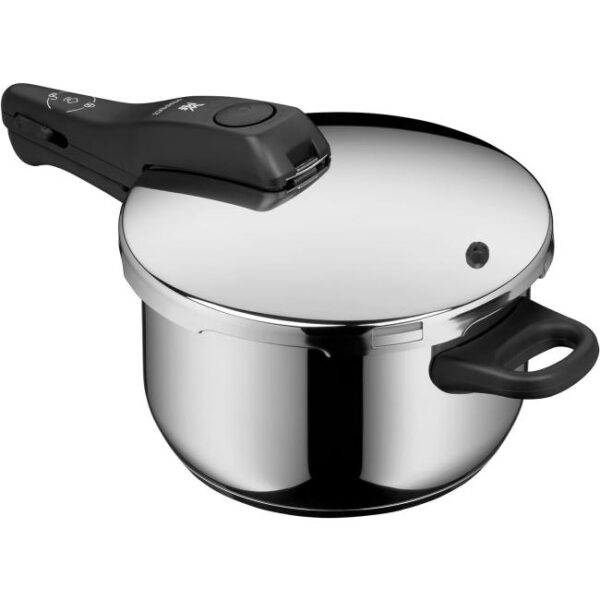 WMF Perfect Schnellkochtopf Set Induktion 2-teilig, Dampfkochtopf 4,5l + 3l Bild 2 Zu sehen ist AZ Produktbild 2 zu folgenden Produkt: WMF Perfect Schnellkochtopf Set Induktion 2-teilig, Dampfkochtopf 4,5l + 3l