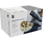 Zu sehen ist AZ Produktbild 4 zu folgenden Produkt: WMF Perfect Schnellkochtopf Set Induktion 2-teilig, Dampfkochtopf 4,5l + 3l, Cromargan Edelstahl poliert, 2 Kochstufen, Einhand-Kochstufenregler