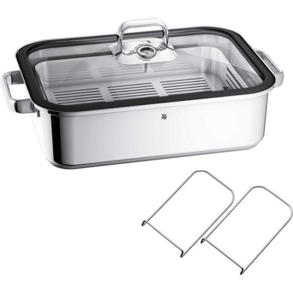 Zu sehen ist AZ Produktbild 1 zu folgenden Produkt: WMF Vitalis Aroma Dampfgarer, Bräter Induktion, 41x27x10 cm