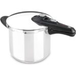 Zu sehen ist AZ Produktbild 1 zu folgenden Produkt: BRA Vitesse Profi 9 ltr. Edelstahl Schnellkochtopf – Induktion
