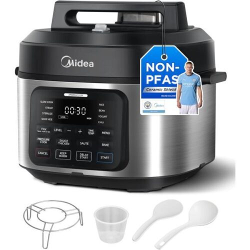 AZ-Midea 9 in 1 Multikocher -1 Zu sehen ist AZ Produktbild 1 zu folgenden Produkt: Midea 9 in 1 Multikocher