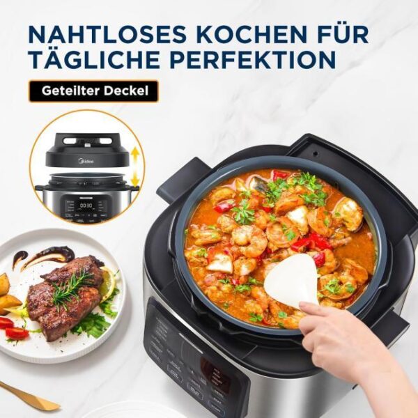 Zu sehen ist AZ Produktbild 2 zu folgenden Produkt: Midea 9 in 1 Multikocher