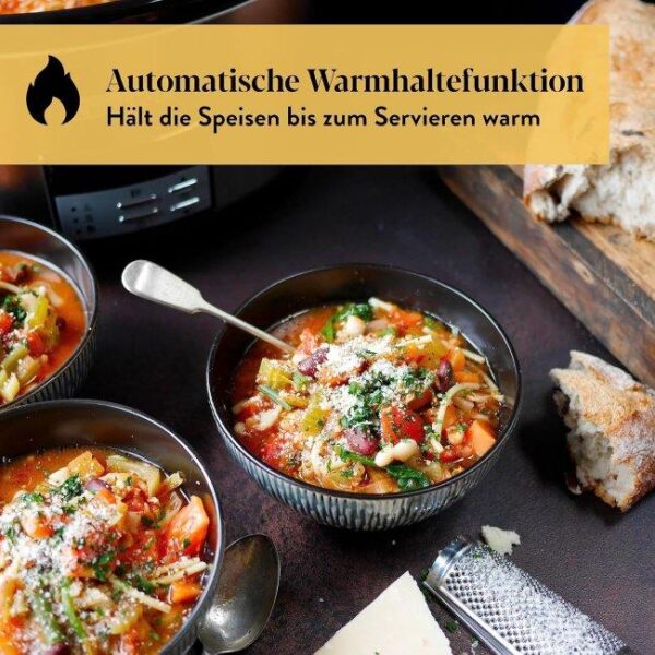 AZ-Crockpot Digital-Schongarer Slow Cooker 7,5l - 4 Zu sehen ist AZ Produktbild 4 zu folgenden Produkt: Crockpot Digital-Schongarer Slow Cooker 7,5l