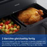 Zu sehen ist AZ Produktbild 4 zu folgenden Produkt: Philips Steam Airfryer 5000 Series Dual Basket